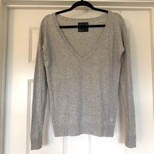 American Eagle Grey w/ multicolor flecks Sweater